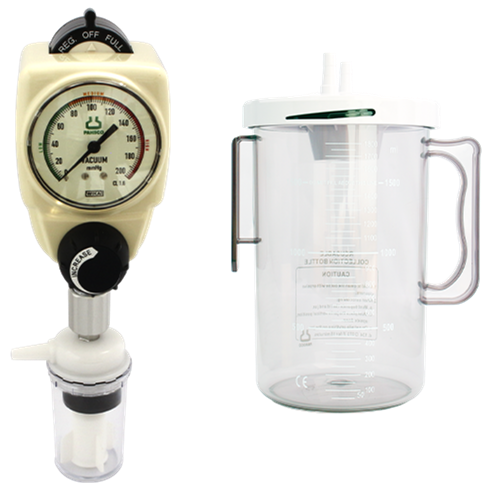 PAHSCO SUCTION REGULATOR LOW VACUUM 0-200 mmHg BAYI FULL SET - Image 1