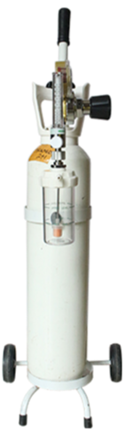 FRES Flowmeter Oksigen Dewasa 0 - 15 LPM lengkap Regulator dan Tabung Oksigen + Troly + Humidifier 135 ML - Image 2