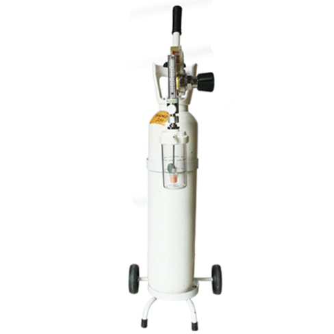 FRES Flowmeter Oksigen Bayi 0,1 - 1,0 LPM lengkap Regulator dan Tabung Oksigen + Troly + Humidifier 135 ML - Image 3