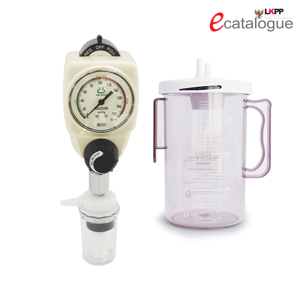 PAHSCO SUCTION REGULATOR LOW VACUUM 0-200 mmHg BAYI FULL SET - Image 1