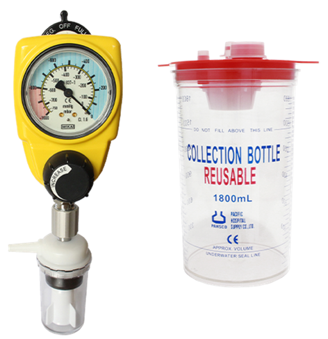 PAHSCO SUCTION REGULATOR MEDICAL REG OFF FULL -760 mmHg DEWASA FULL SET (1500 ML)