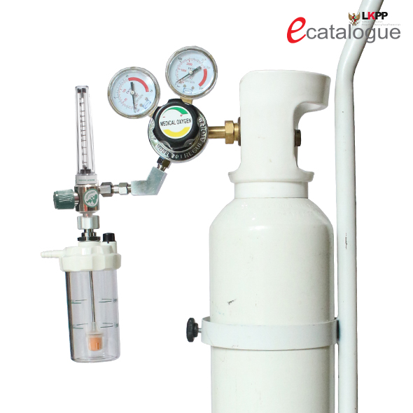 PAHSCO Flowmeter (Regulator) Oksigen 0,1 - 1,0 LPM (Low Flowmeter / Flowmeter Bayi) FULL SET with Reusable Humidifier 135 ML and Regulator Tabung