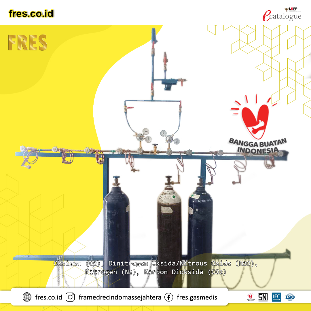 Sentral gas medis manual manifold FRES