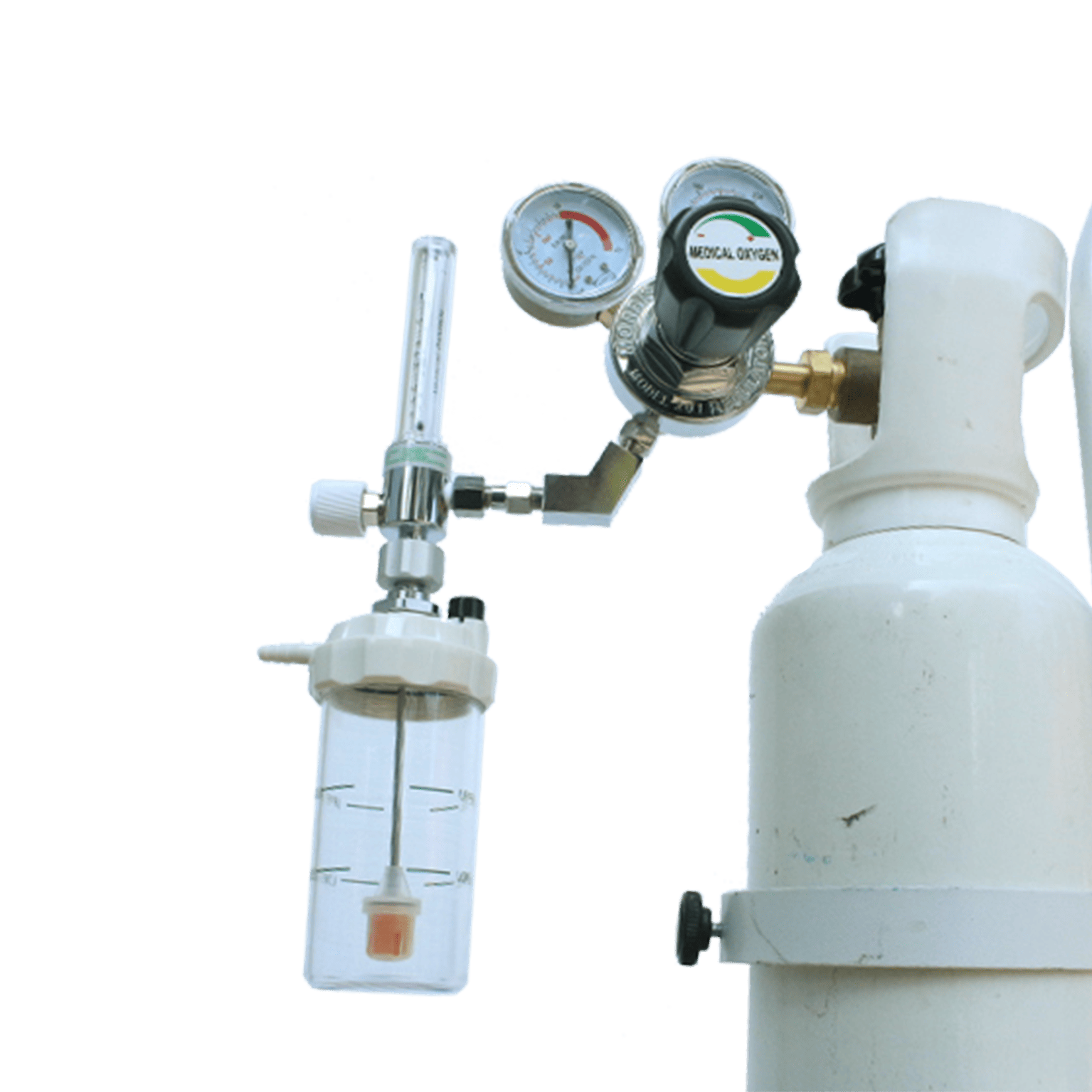 PAHSCO Flowmeter (Regulator) Oksigen 0,1 - 1,0 LPM (Low Flowmeter / Flowmeter Bayi) FULL SET with Reusable Humidifier 135 ML and Regulator Tabung - Image 3